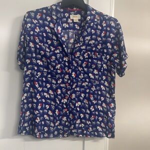 Maeve flower print blouse
